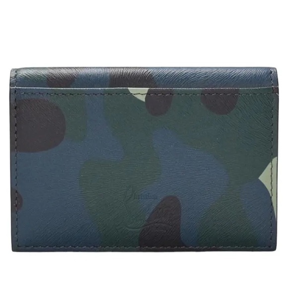 Studded Christan Louboutin Camo Card Holder - Picture 7 of 9